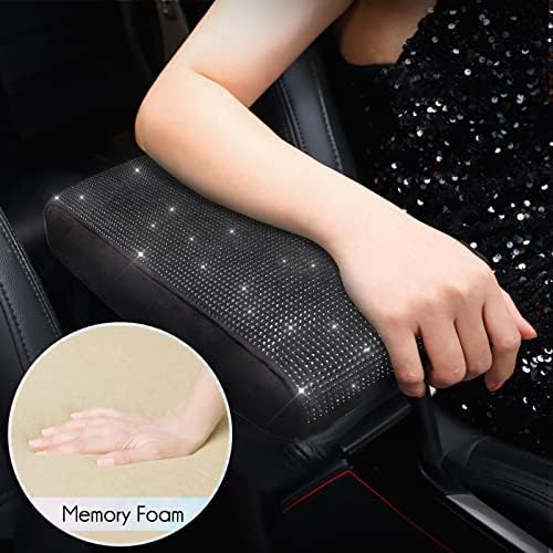 SEG Direct Diamond Car Center Console Cover, Memory Foam Armrest Cushion - Image 2