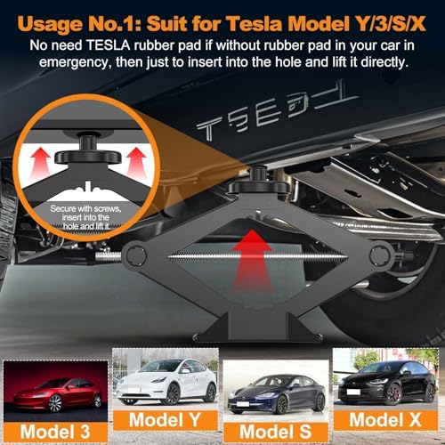 Scissor Car Jack Kit for Tesla & SUV – 2.5 Ton - Image 4