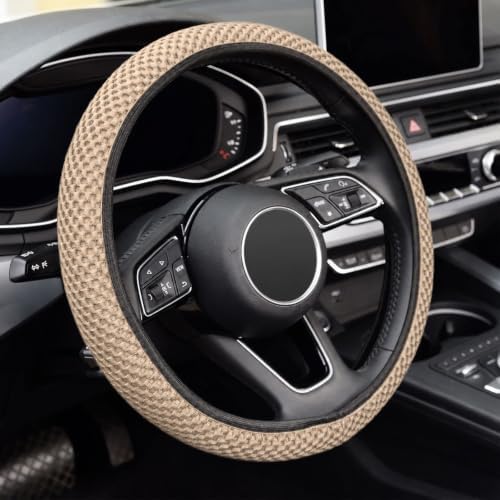 KAFEEK Elastic Stretch Steering Wheel Cover, Universal 15 Inch by KAFEEK