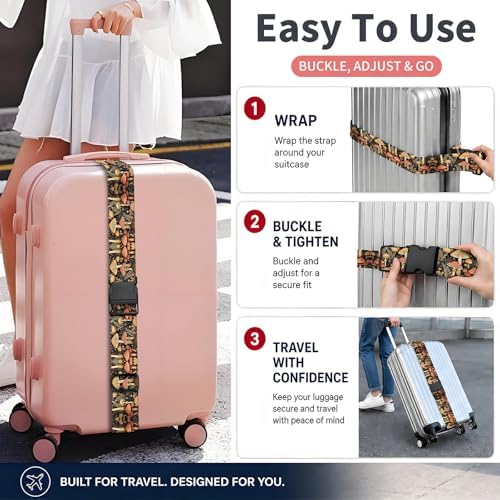 Luggage Strap for Suitcases Adjustable Travel Belt - Image 4
