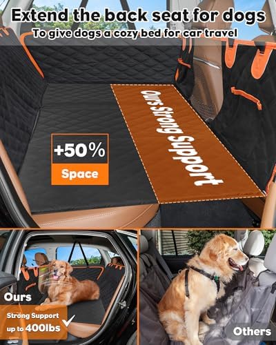 Back Seat Extender for Dogs- Dog Car Seat Cover for Back Seat Bed for Car - Image 2