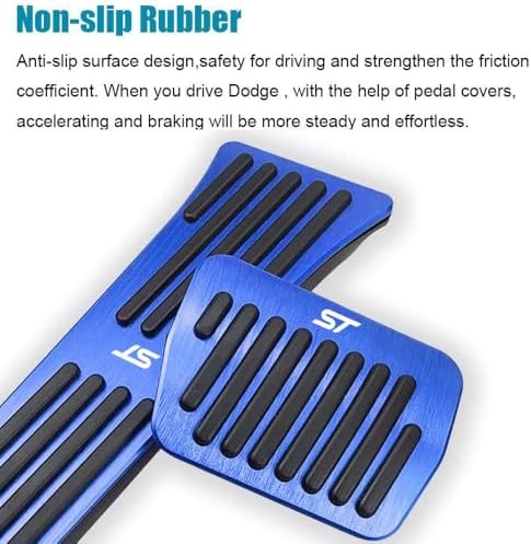 LEXLEY 2PCS Aluminum Brake Gas Pedal Covers - Image 5