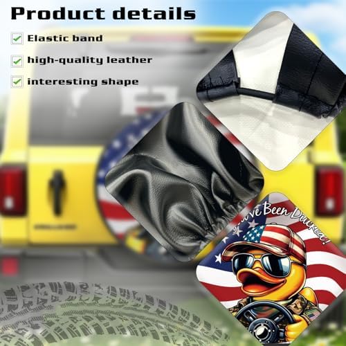 Waterproof PU Leather Spare Tire Cover - Image 6