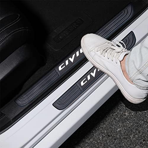 4pcs/Set Car Door Sill Plate Protectors by MASLEVAU