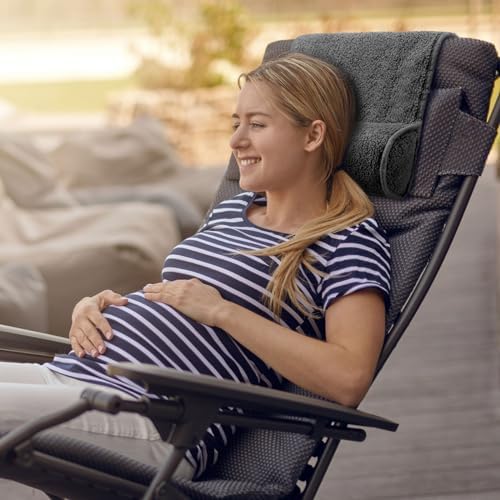 Weysat Head Neck Pillow for Recliner Chair Head Rest Roll, Dark Gray - Image 4