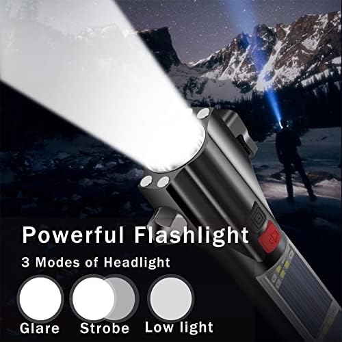 MOTORBUDDY All-in-1 Car Safety Hammer, Mobile Power, LED Flashlight, Alarm - Image 2