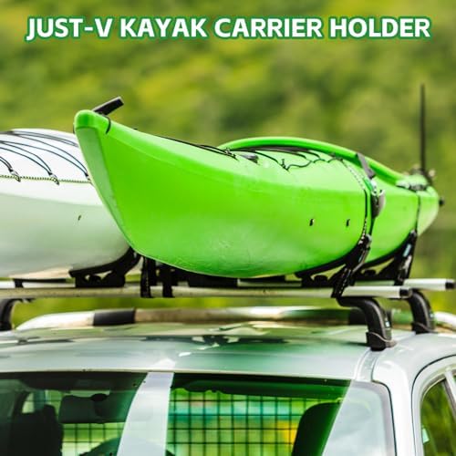 Just-V Steel Kayak Saddle Roof Racks Universal Car Roof Rack - Image 7