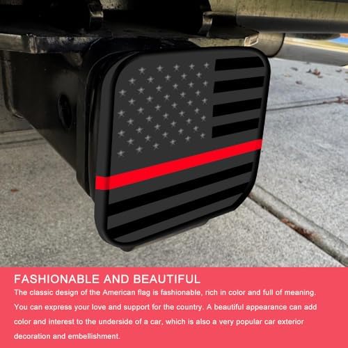 2 Inch Trailer Hitch Cover, Tow Hitch Covers, American Flag Tow Receiver Tube - Image 3