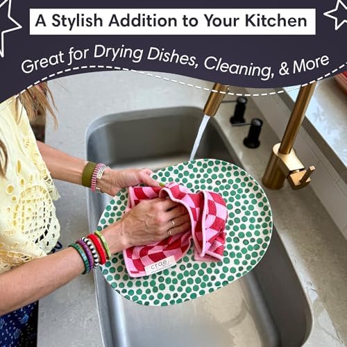 Double-Sided Microfiber Washcloths, Waffle Weave Kitchen Washcloths - Image 2