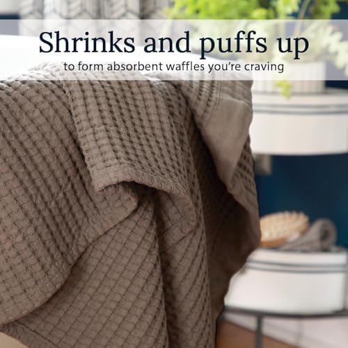 GILDEN TREE Waffle Towel Set Quick Dry Thin | 2 Bath Towels | 2 Hand Towels | 2 - Image 3