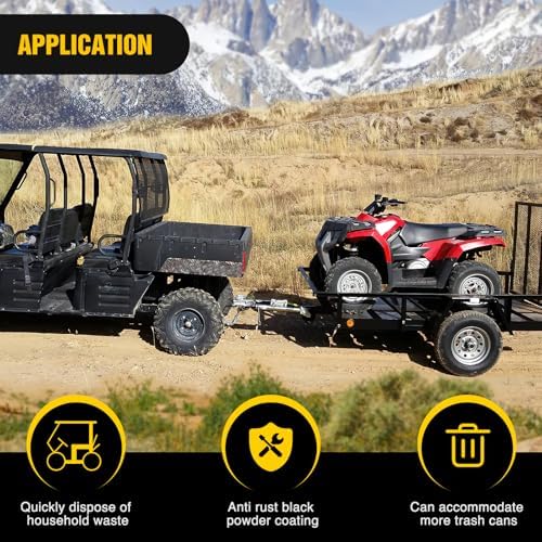 Nilight ATV UTV Three-Way Hitch Adapter Heavy Duty Lawn Mower Attachment | - Image 6