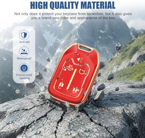 for GMC Key Fob Cover, 5 Buttons TPU Protection Case - Image 3