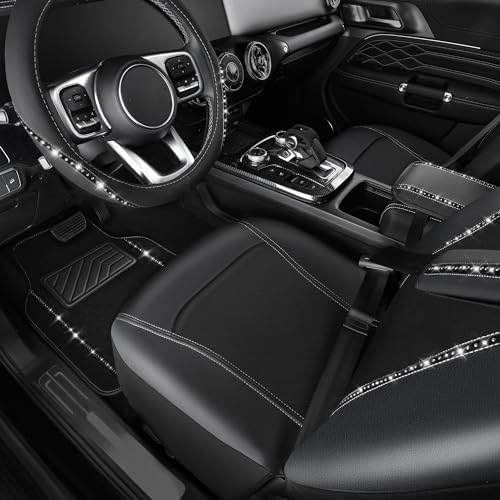 CAR PASS 14 PCS Bling Diamond Car Accessories Set - Image 3