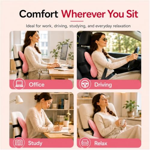 Back Support for Office Chair, Lumbar Support Pillow for Office Chair, Back - Image 5