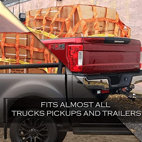 7' x 9' Heavy Duty Cargo Nets for Pickup Trucks - Image 6