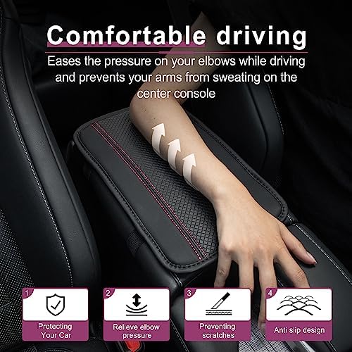 Amiss Car Center Console Pad, Universal Waterproof Car Armrest Seat Box Cover - Image 4