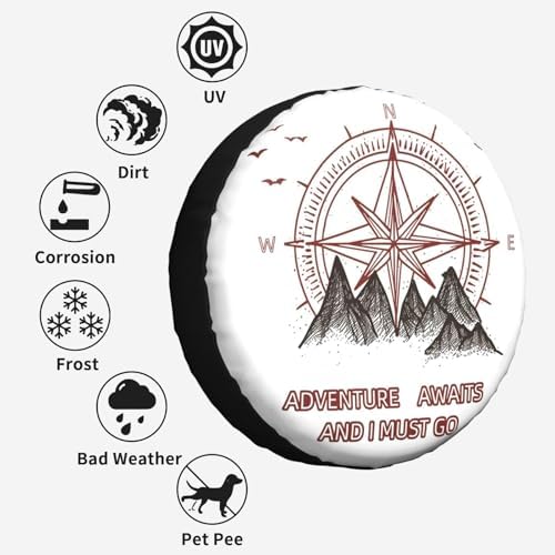 Compass Spare Tire Cover Wheel Protectors - Image 4