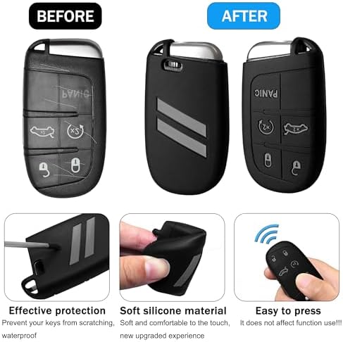 YOSRTER Key Fob Cover with Keychain - Image 2