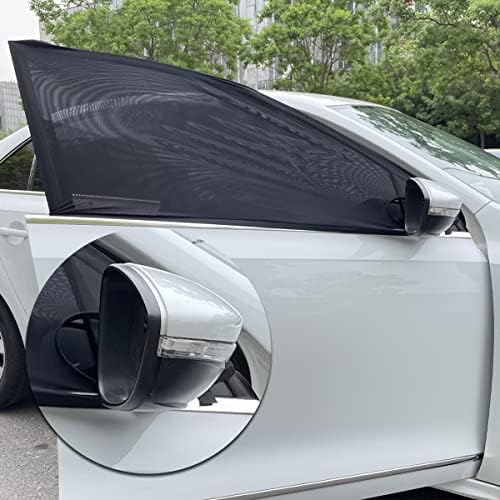 2 Pack Car Front Side Window Shades Mesh Screen - Image 2