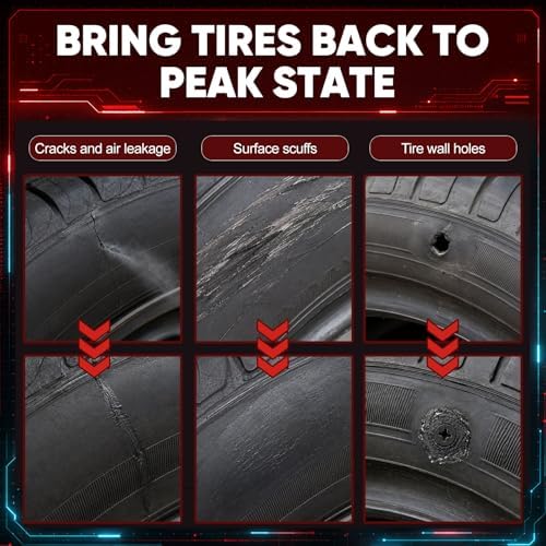 60Pcs Screw Tire Plug Repair Kit, 3 Sizes Rubber Nails - Image 4