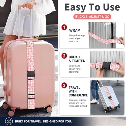 Luggage Strap for Suitcases Adjustable Travel Belt - Image 4
