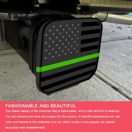 2 Inch Trailer Hitch Cover, Tow Hitch Covers, American Flag Tow Receiver Tube - Image 3