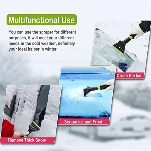 Oversized Ice Scrapers for Car Windshield, Snow Brush Scrapers Car Window Frost - Image 6