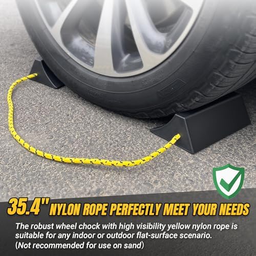 ROBLOCK Upgrade Wheel Chocks for Lightweight Travel Trailer Light Truck Car - Image 4