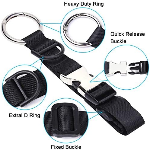 Wisdompro Jacket Gripper Strap for Travel, Nylon Add a Bag Luggage Straps - Image 3