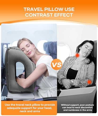 Sunany Travel Pillow, Upgraded Plane Pillow - Image 4