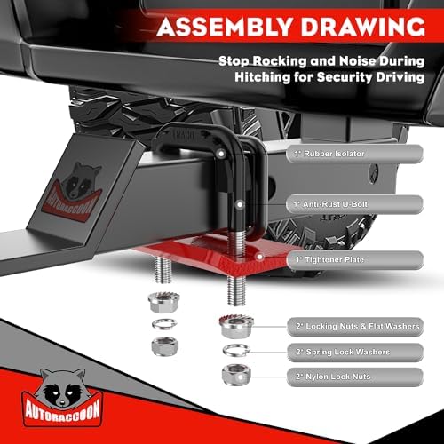 AUTORACCOON Hitch Tightener Anti-Rattle Clamp - Image 2
