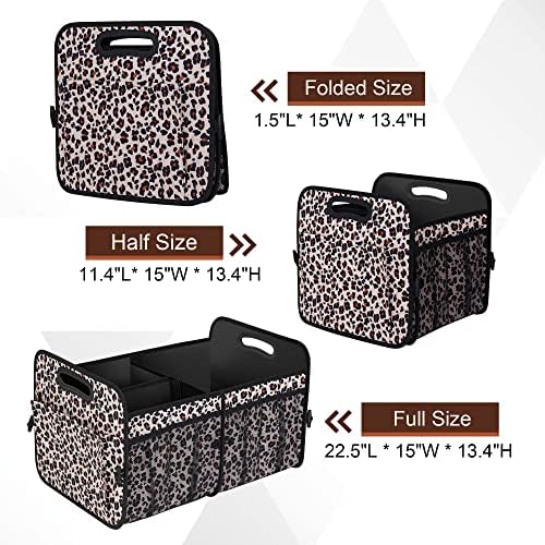 Femuar Car Trunk Organizer, Large Capacity Collapsible Trunk Storage - Image 4