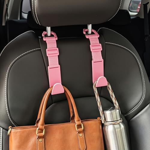 Amooca Anti-drop Car Headrest Hooks 4 Pack Seat Organizer - Image 2