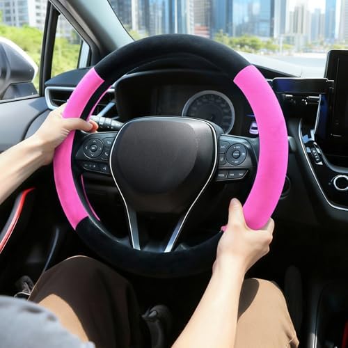SEG Direct Plush Steering Wheel Cover 14.5"-15" Heavy-Duty, Summer Winter - Image 2