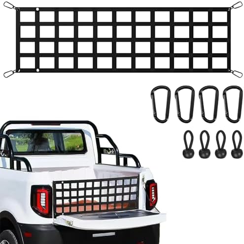 Truck Bed Cargo Net Tailgate Netting, Adjustable Pickup Truck Bed Organizer by Unknown