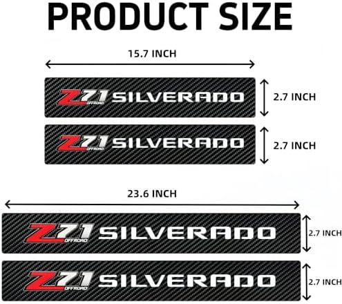 4PCS Z71 Carbon Fiber Door Sill Protector Decals - Image 2