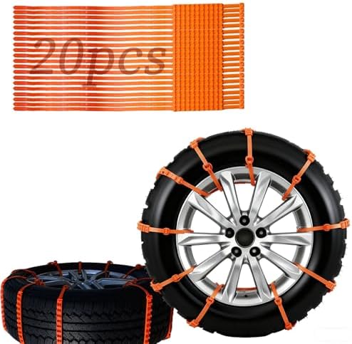 Universal Anti-Skid Snow Tire Chains by Gooyule