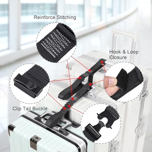 Luggage Straps, Stretchable Luggage Connector Straps - Image 4