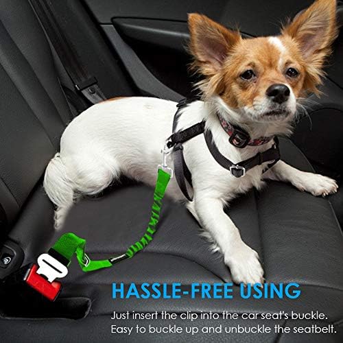 URPOWER 2 Pack Dog Seat Belt, Retractable Dog Car Harness Adjustable Pet Safety - Image 7