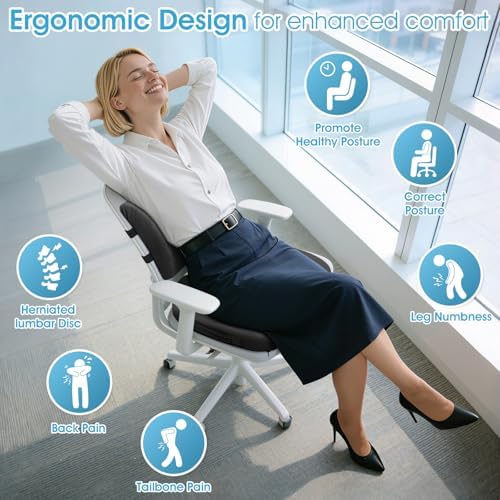 CushZone X-Large Seat Cushion and Lumbar Support Pillow - Image 2