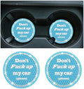 2 PCS Bling Car Cup Coaster, 2.75 Inch Anti-Slip Cup Holder Insert Coasters by Sylvil