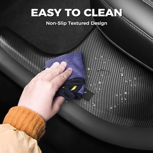 4 Pcs Door Sill Protector for Tesla Model Y 2019-2024 Only for 5 Seater - Image 4