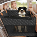Dog Car Seat for Large Medium Dogs, Hard Bottom Back Seat Extender by SMATTO