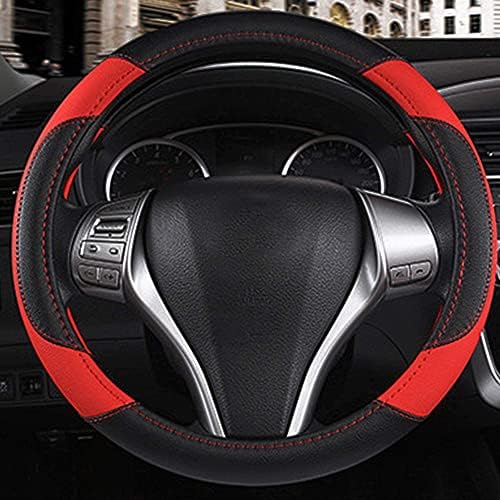 Leather Car Steering Wheel Cover Universal Fit - Image 2