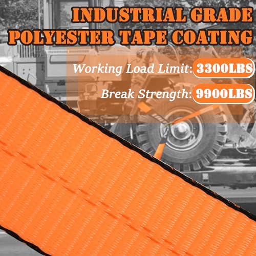 4 Pack Car Tie Down Straps for Trailers - Image 3