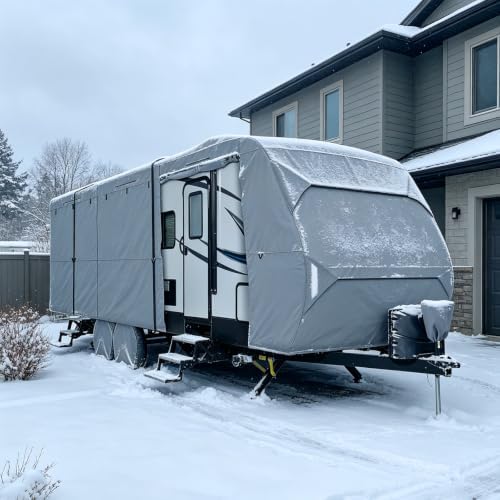 Leader Accessories Windproof 27-30 ft Travel Trailer RV Cover Extra Thick by LeaderAccessories