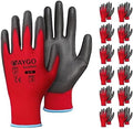 KAYGO Safety Work Gloves for Men Women, PU Coated Palm & Fingers by KAYGO