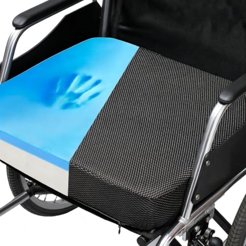 Ifoam Gel Infused Memory Foam Layer Wheelchair Cushion by CYLEN
