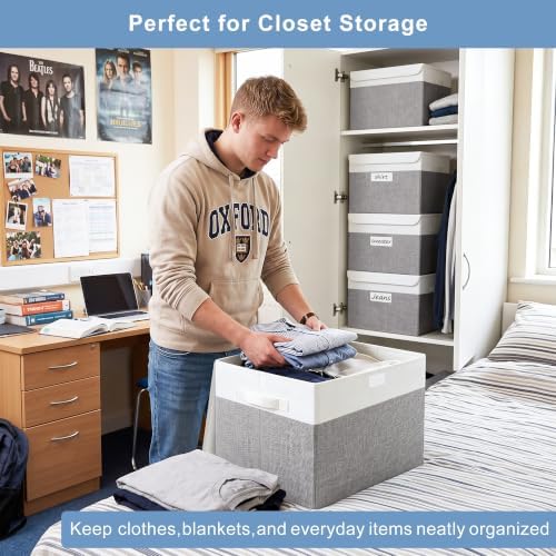 Bagnizer Large 17" 42 Quarts Collapsible Stackable Storage Bins - Image 3
