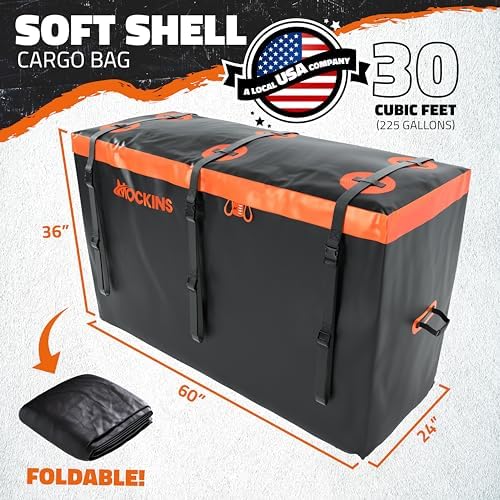 Mockins 30 CuFt Trailer Hitch Cargo Carrier Bag & Packing Cubes 29"x23"x12" - Image 2